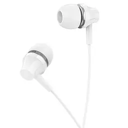 Навушники Borofone BM74 Singer universal earphones with microphone білі - мініатюра 2
