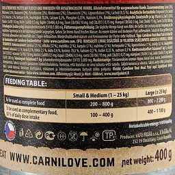 Вологий корм для собак Carnilove Lamb & Wild Boar 400 г (ягня та кабан) - мініатюра 6