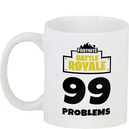Кухоль GeekLand Fortnite Фортнайт 99 Problems FT.02.09 Я отримав 99 проблем 330 мл білий - мініатюра 3