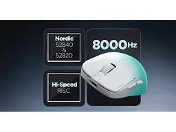 Миша Hator Quasar 3 ULTIMA 8K Wireless white/mint (HTM761) - мініатюра 7