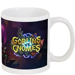 Кухоль GeekLand Гобліни та гноми Хартстоун Goblins Vs Gnomes Hearthstone CP 03.119 330 мл білий - мініатюра 3
