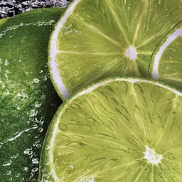 Кухонний фартух вініловий Лайми та бризки води цитруси наклейка кухня чорний 60х300 см Happy Pocket Z180252 - мініатюра 7