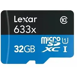 Картка пам'яті Lexar 633x microSD 32 GB високошвидкісна