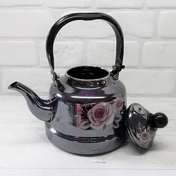 Чайник для плити Edenberg Рози EB-3355-Roses-Black 1.7 л чорний