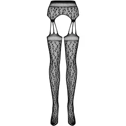 Сітчасті панчохи-стокінги під леопард Obsessive Garter stockings S817 S/M/L - мініатюра 5
