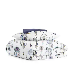 Дитяча постільна білизна в ліжечко BLUE DREAMCATCHER CS1, синій (DreamcatcherBlue_DarkBlue_140)