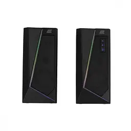 Мультимедійна акустика 2E PCS233 RGB 2.0 USB Black (2E-PCS233BK) - мініатюра 7