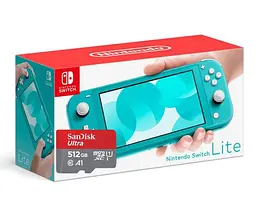 Ігрова консоль Nintendo Switch Lite Turquoise + Карта пам'яті SanDisk Ultra 512 ГБ - мініатюра 4