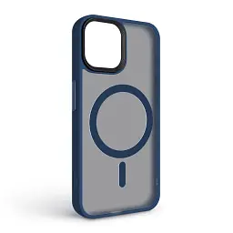 Чохол ArmorStandart Uniq Magsafe для Apple iPhone 15 Dark Blue - мініатюра 2