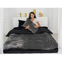 Постільна білизна MirSon Велюр Winter Frost 28-0005 + 28-0007 Trollius Velvet 200х220 (2200004008240) - мініатюра 4