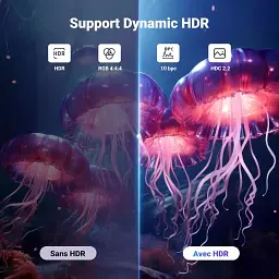 Кабель мультимедійний DisplayPort M to DisplayPort M 5.0m 8K60Hz 32.4Gbps black Ugreen (45039) - мініатюра 3