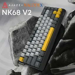 Клавіатура Ajazz x NacodeX NK68 V2 Red Switch LED USB UA Black/Grey/Yellow (NK68-V2-R-BGY) - мініатюра 5