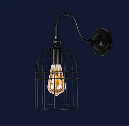 Бра в стилі loft Levistella 756WPR106F3-1 BK - мініатюра 2