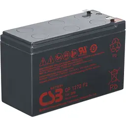 Акумулятор CSB AGM 12V [12V/7.2Ah/86.4Wh] [GP1272F2-28W] [154010] - мініатюра 3