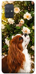 TPU чохол Demsky Flower spaniel для Samsung Galaxy A71