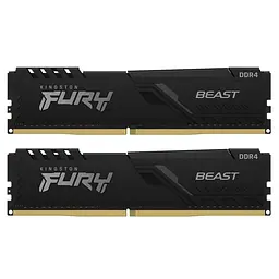 Модуль пам'яті Kingston Fury DDR4 16GB (2x8) 3200Mhz Beast Black (KF432C16BBK4/32(2 of 4)) Б/в