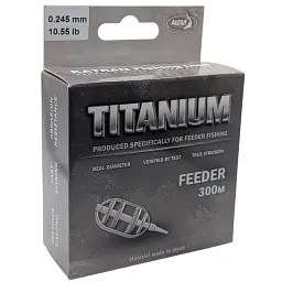 Волосінь Katran Titanium Feeder 300m (metalic) 0.265mm 12.65lb/5.44kg - мініатюра 2