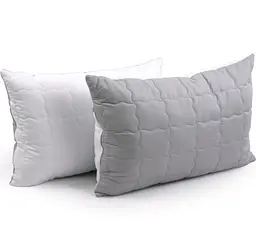 Набір Руно ковдра 200х220 + 2 подушка 50х70 "Grey White" 925.52_Grey White - мініатюра 2