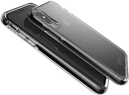 Оригинальный противоударный чехол для iPhone XS / iPhone X Gear4 Piccadilly D3O Black + Прозрачный - миниатюра 7