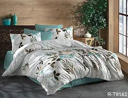 Комплект постільної білизни з компаньйоном (R-T9143) 1,5-спальний TAG tekstil pbe0036828 - мініатюра 1