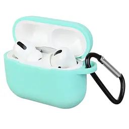 Силіконовий чохол для навушників Apple AirPods Pro, Silicone Case, блакитний, захисний чохол, ультратонкий і легкий, захист від подряпин, пилу та ударів, м"який силікон, ArmorStandart (ARM56082)