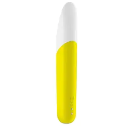 Мінівібратор Satisfyer Ultra Power Bullet 7 (Жовтий): Гнучкий язичок для імітації оральних пестощів та точної стимуляції - мініатюра 5