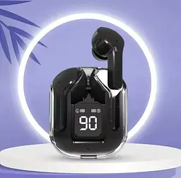 Бездротові Bluetooth-навушники з цифровим дисплеєм і Hi-Fi T2 TWS звуком Чорні - мініатюра 4