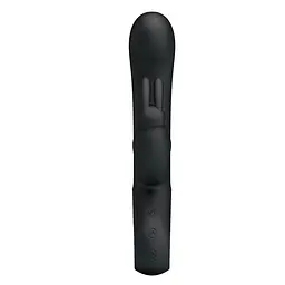 Вібратор-кролик Pretty Love Webb Vibrator Black Силіконовий, 21х3.5 см чорний - мініатюра 2