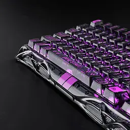 GravaStar Клавіатура механічна Mercury V75 Lite 75keys, Blackcore, USB-A, Transparent Black - мініатюра 7