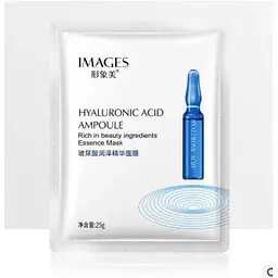 Тканинна маска для обличчя Images Hyaluronic Acid Ampoule,зволожуюча, з гіалуроновою кислотою, 25 г - мініатюра 2