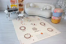 Розвиваючий двосторонній складний килимок Poppet День народження та Веселі фігурки 150х180x1 см (PP038-150) - мініатюра 6