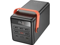 Зовнішній акумулятор (павербанк) Hoco DB03 Max Centurion 100000mAh 65W Black - мініатюра 2