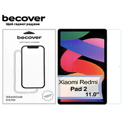 Скло захисне BeCover Xiaomi Redmi Pad 2 11.0 (713570) - мініатюра 3