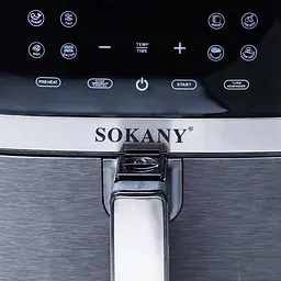 Аерофритюрниця аерогриль безмасляна Sokany SK-10004 8.5 л електрична сенсорна 1800 Вт - мініатюра 2