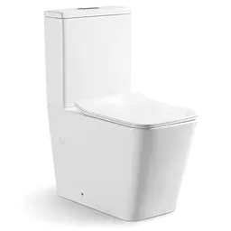 Унітаз-компакт Mixxus Quadro-0403-R 640x360x835 мм, Rimless MI6710, Білий - мініатюра 2