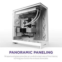 Корпус для ПК NZXT H9 Flow Dual-Chamber All White (CM-H92FW-01) - мініатюра 7