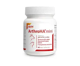 Добавка Dolfos Arthro HA Mini для собак і котів до 5 кг, 1 таблетка