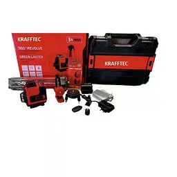Акумуляторний лазерний рівень KRAFFTEC 4D 16 ліній з Bluetooth і штативом - мініатюра 2