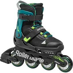 Ролики Rollerblade Microblade XT 33-36.5 Black/Green (1012-86B0751520-NG02-33-36.5)