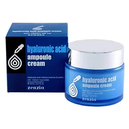 Крем для обличчя Zenzia Hyaluronic Acid Ampoule cream з гіалуроновою кислотою