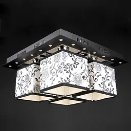 Люстра Brille стельова з підсвічуванням смарт LED E14 40W BK (BKL-624C/4) - мініатюра 4