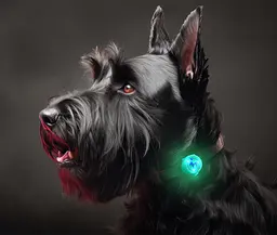 Світлодіодний LED-маячок Happet (підвіска) для собак та котів силіконовий, зелений (LE03) - мініатюра 2