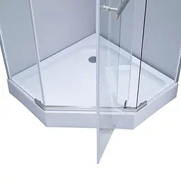 Душова кабіна Lidz Dozorca SC90x90.CRM.LOW.TR LDSC9090CRMLOWTR - мініатюра 2