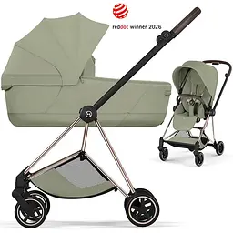 Cybex Mios Style 5.0 коляска 2 в 1 Sage Green шасі Rosegold