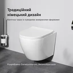 Підвісний унітаз AquaSpin із сидінням м/ліфт AM.PM Like CLA1900SC - мініатюра 3