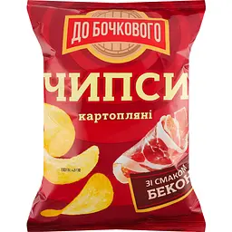 Чипси картопляні До Бочкового зі смаком Бекон 100 г