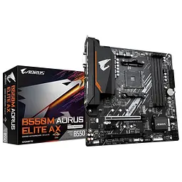 Материнська плата GIGABYTE B550M AORUS ELITE AX (B550M AORUS ELITE AX) (Socket AM4, AMD B550, Micro-ATX) - мініатюра 4