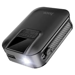 Портативний компресор автомобільний насос Hoco Breeze S53 2500 мАг LED - мініатюра 6