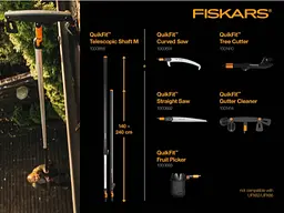 Середній телескопічний держак Fiskars QuikFit (M) 136042 (1000666) - мініатюра 5