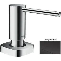 Дозатор кухонний Hansgrohe A71 500 ml врізний Matt Black 40468670, Чорний матовий - мініатюра 2